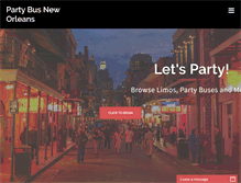 Tablet Screenshot of party-bus-new-orleans.com